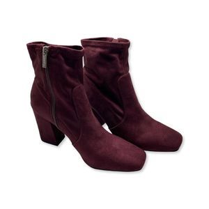 Unisa Qiana Ankle Booties,Womens size 9M ,Dark Red